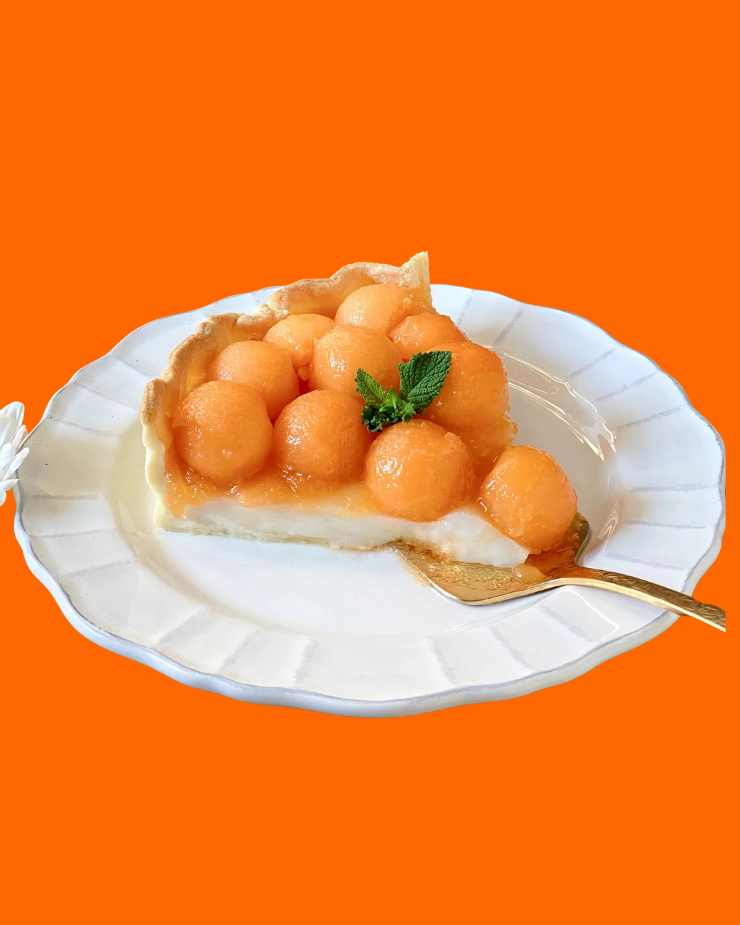 Tarta Con Melón Jimbee y Cuajada