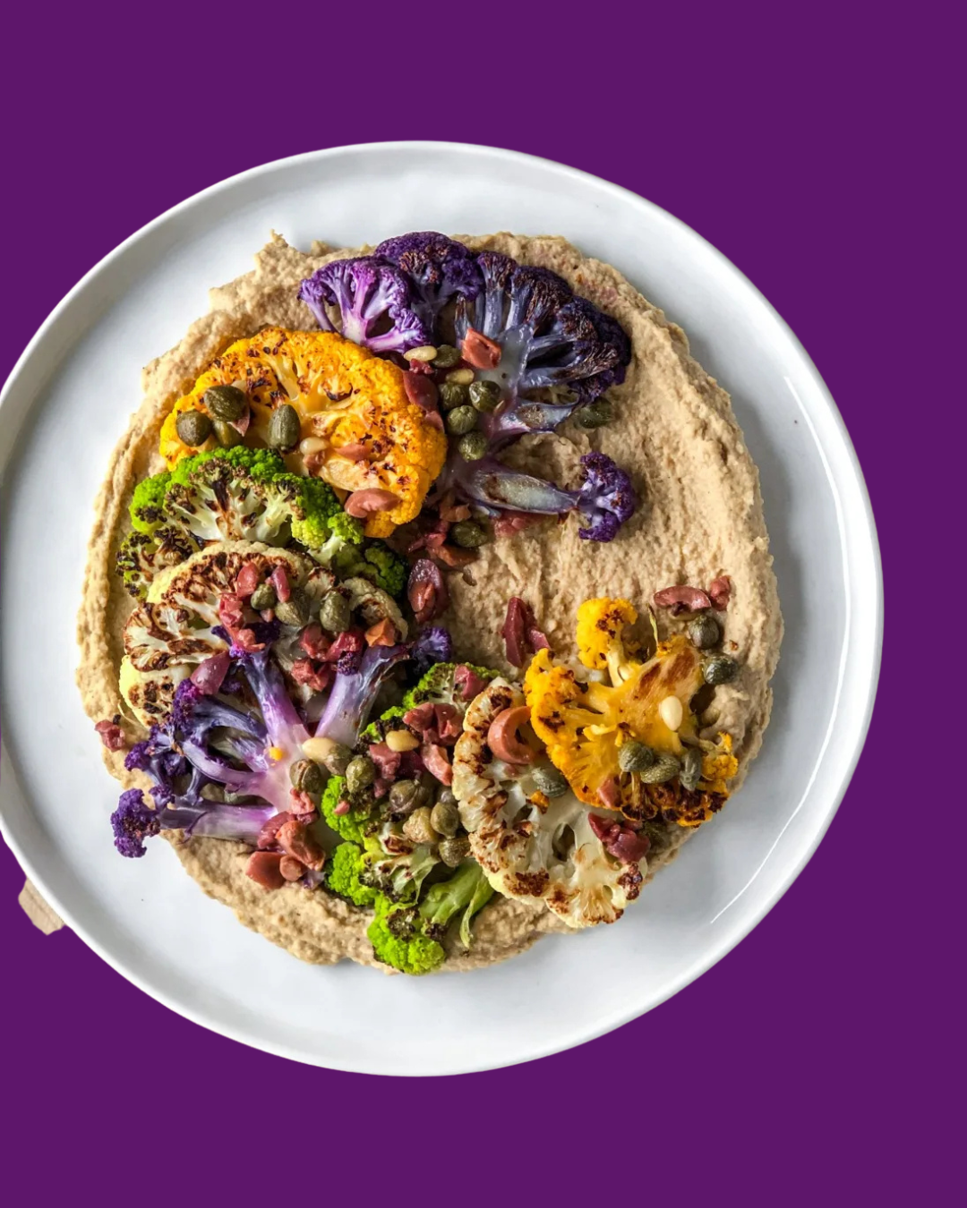 Coliflor de colores Jimbee a la plancha