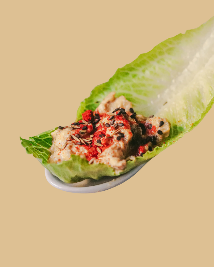 Jimbee Snack relleno de Baba Ganoush