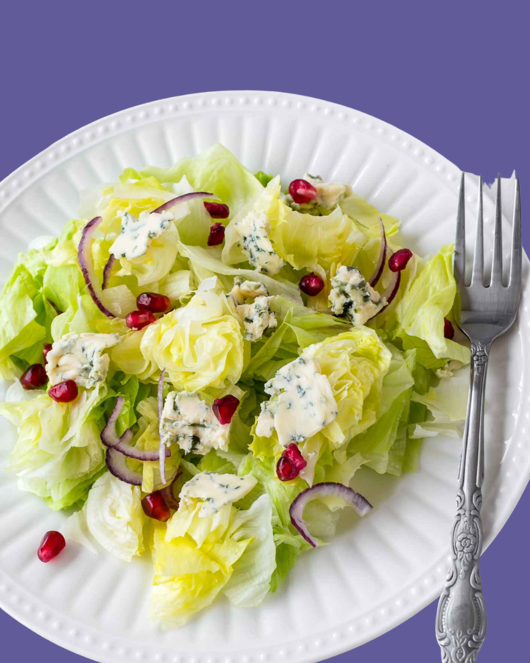 Ensalada de Lechuga Iceberg y queso azul