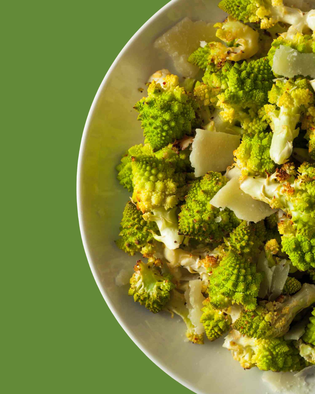 Romanescu al horno con condimentos