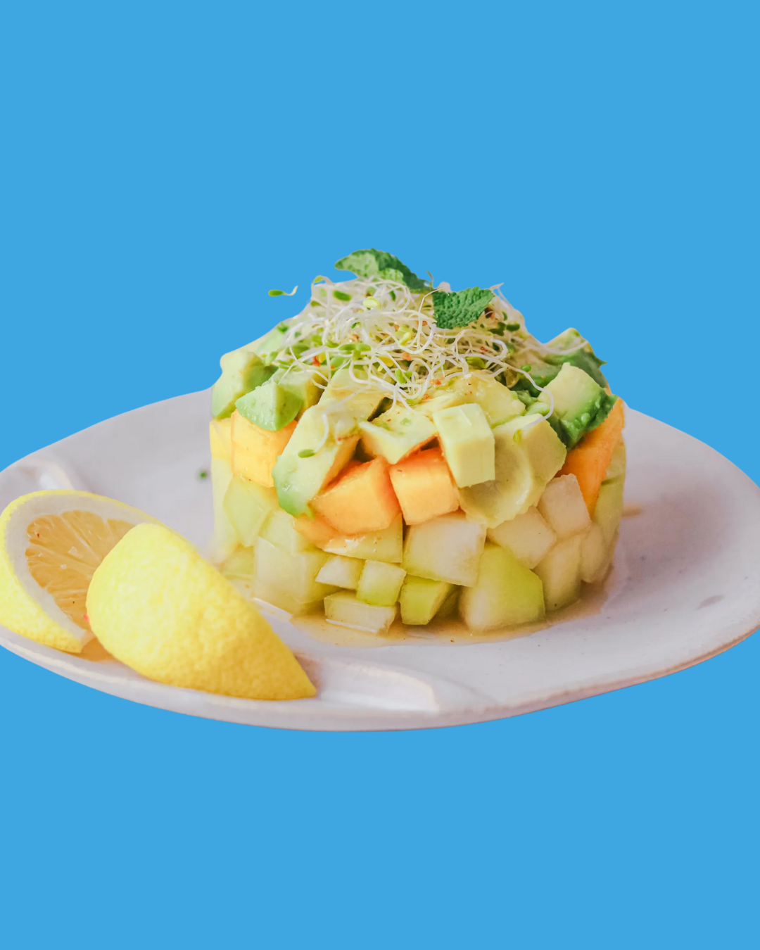 Tartar de Lililup, persimón y aguacate