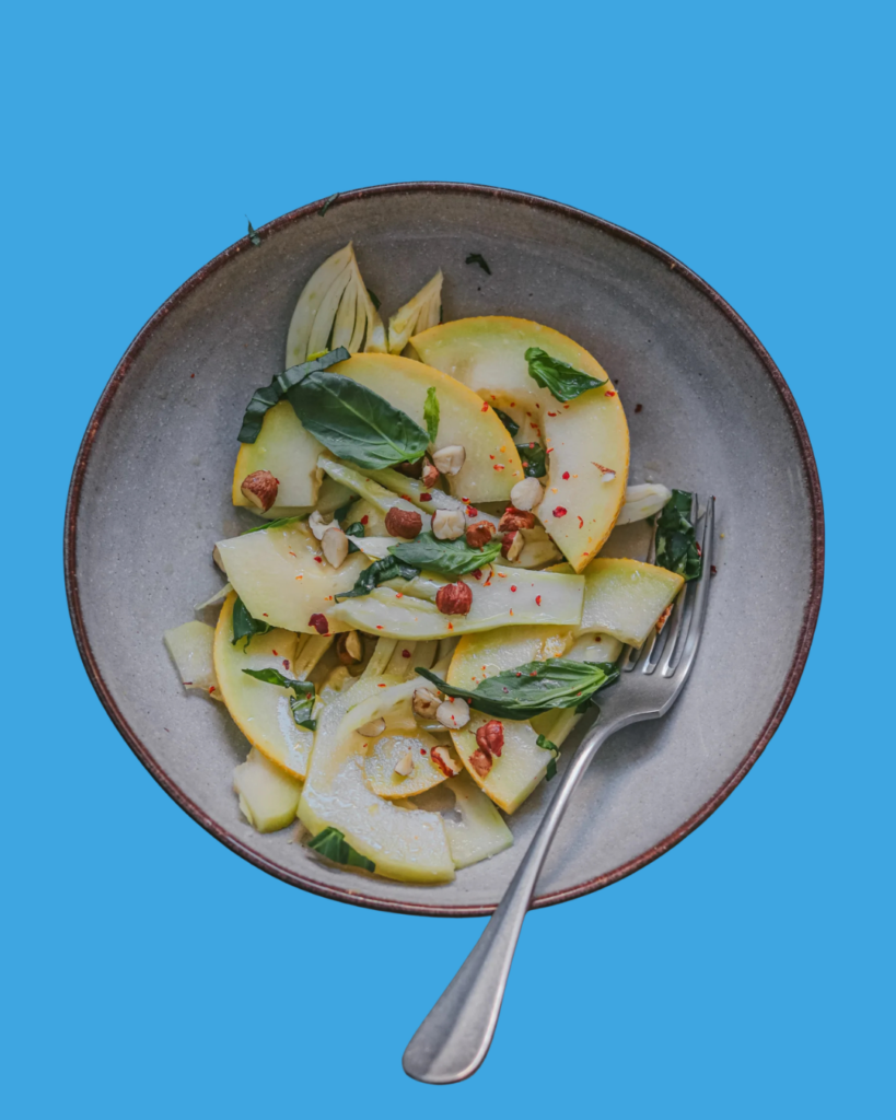 Ensalada de hinojo, Lililup y albahaca