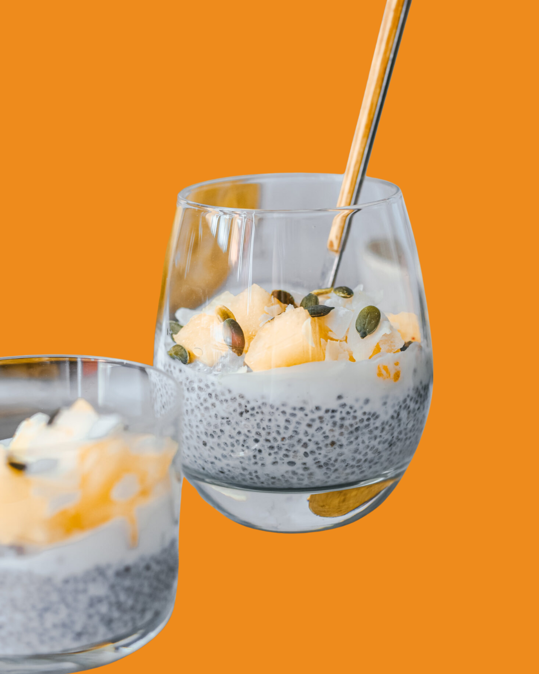 Pudding de chía con Melón Waikiki