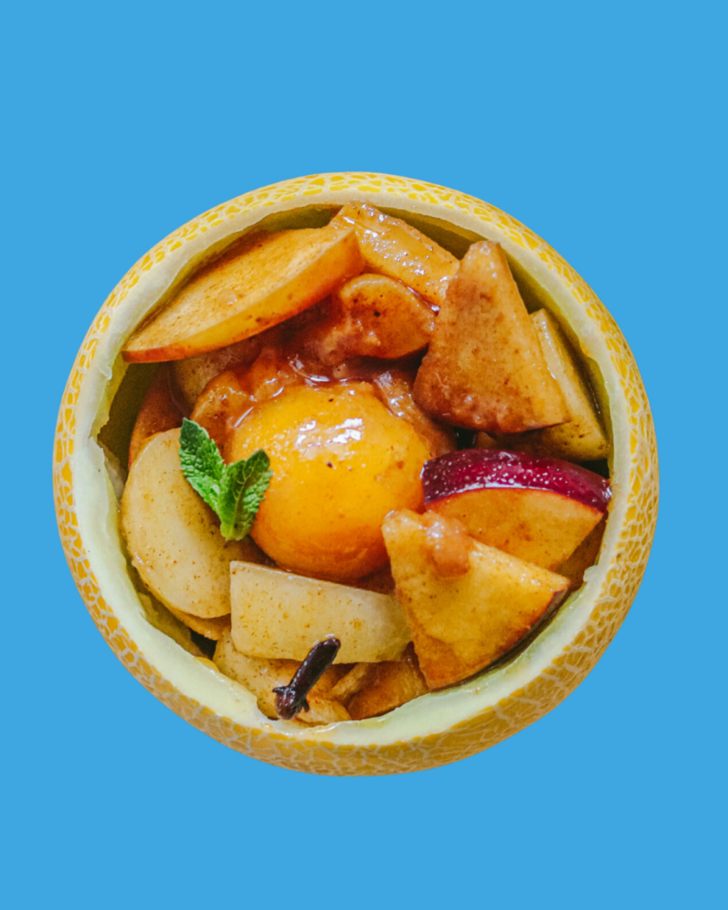 Lililup relleno de frutas en escabeche