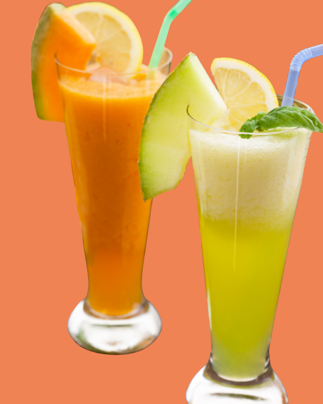 Zumo de melón Cantaloupe y melón Okashi