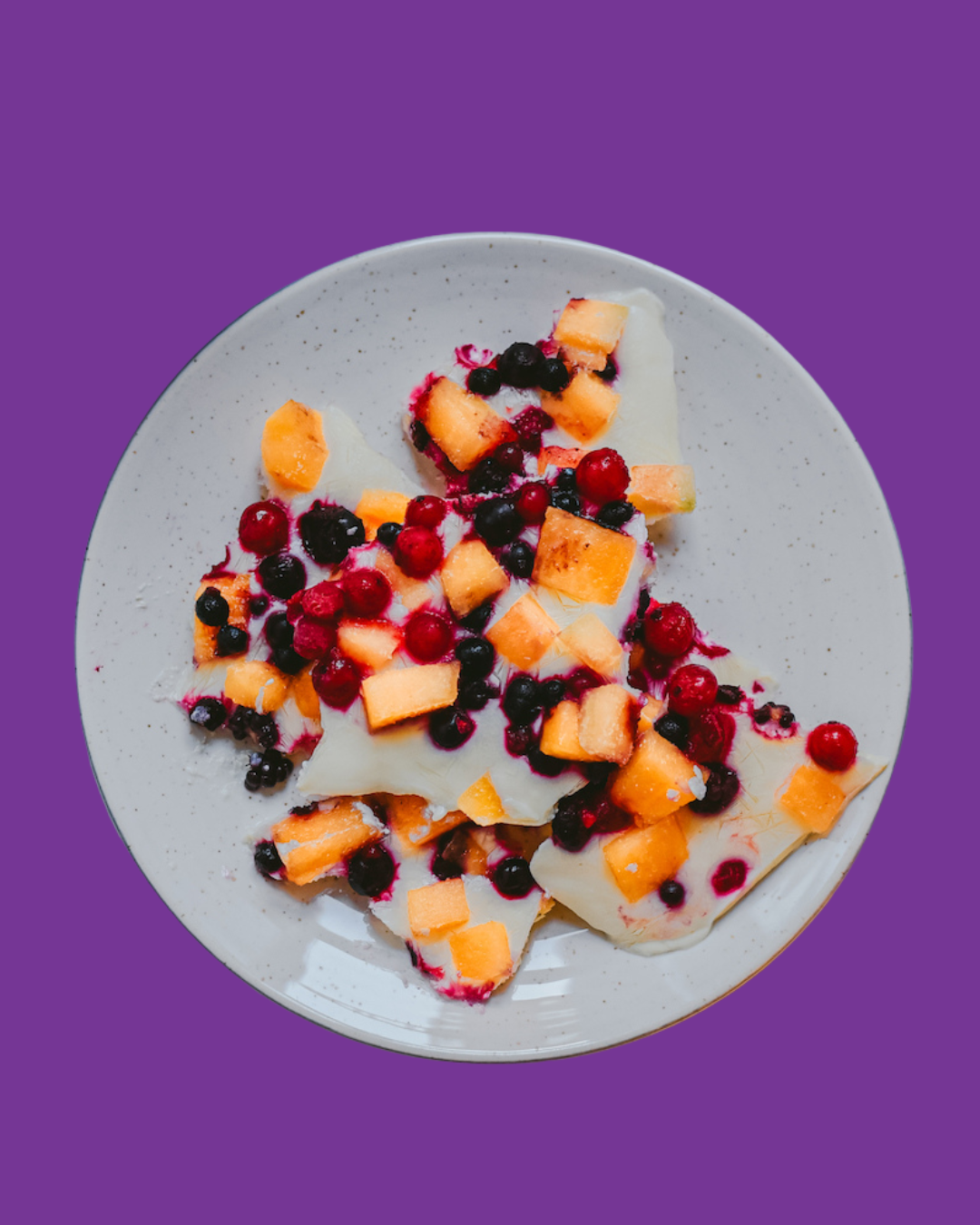 Snack de yogur helado con Jimbee Tropical