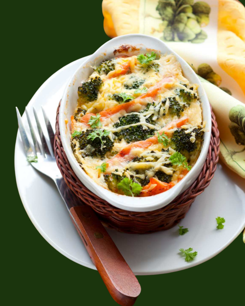 Brócoli con salsa bechamel