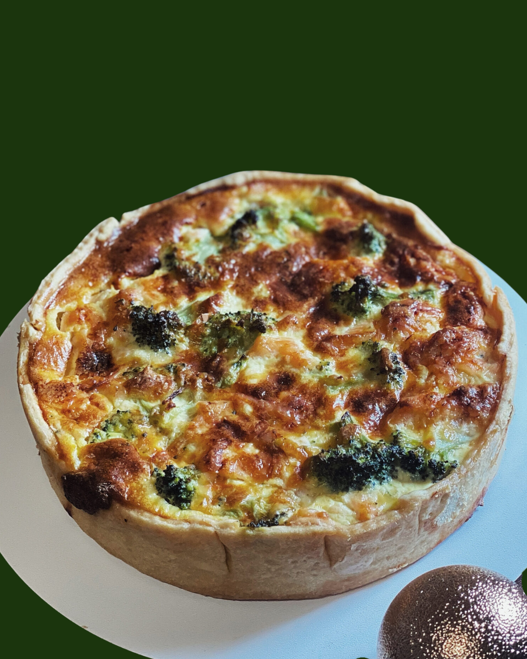 Quiche de Salmón y Brócoli