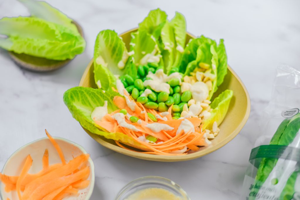 Ensalada crujiente de Edamame