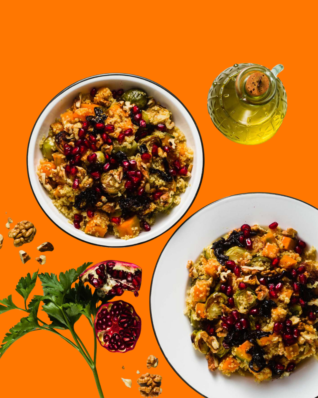 Ensalada Festiva de Calabaza y Quinoa