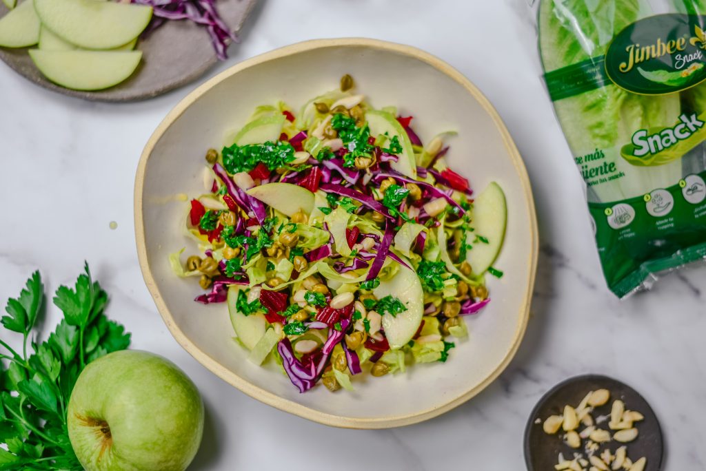 Ensalada Jimbee Snack nórdica de lombarda, manzana y remolacha