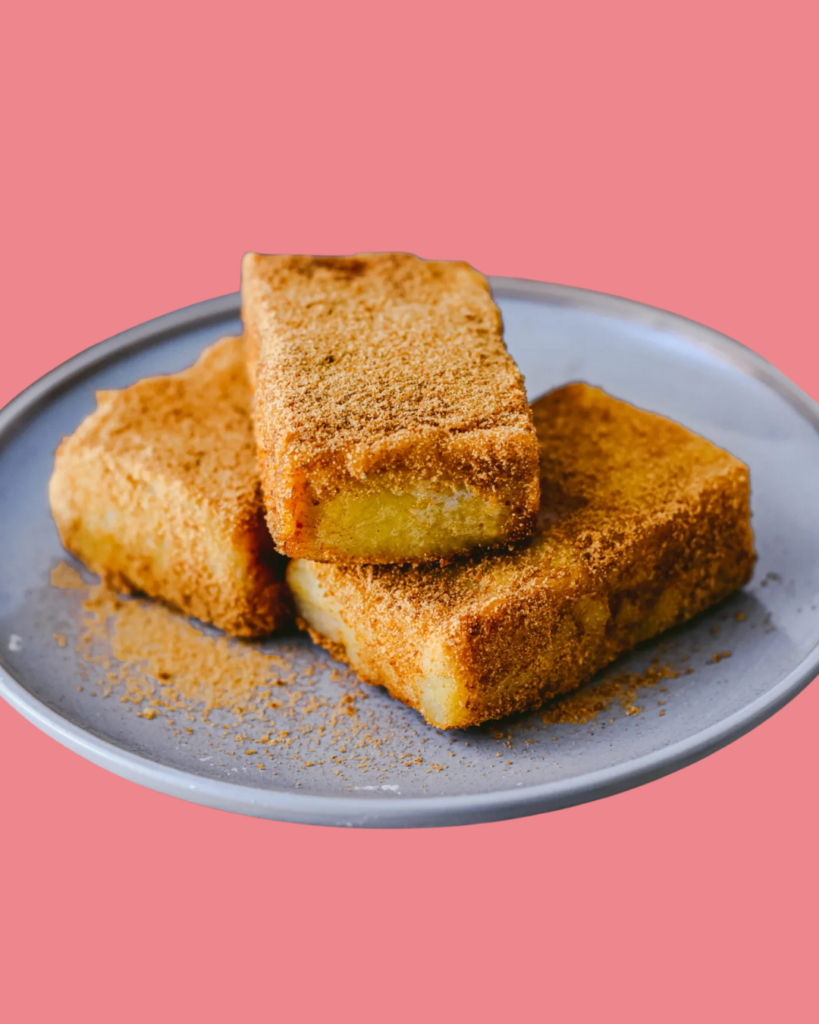 Leche Frita Con Okashi