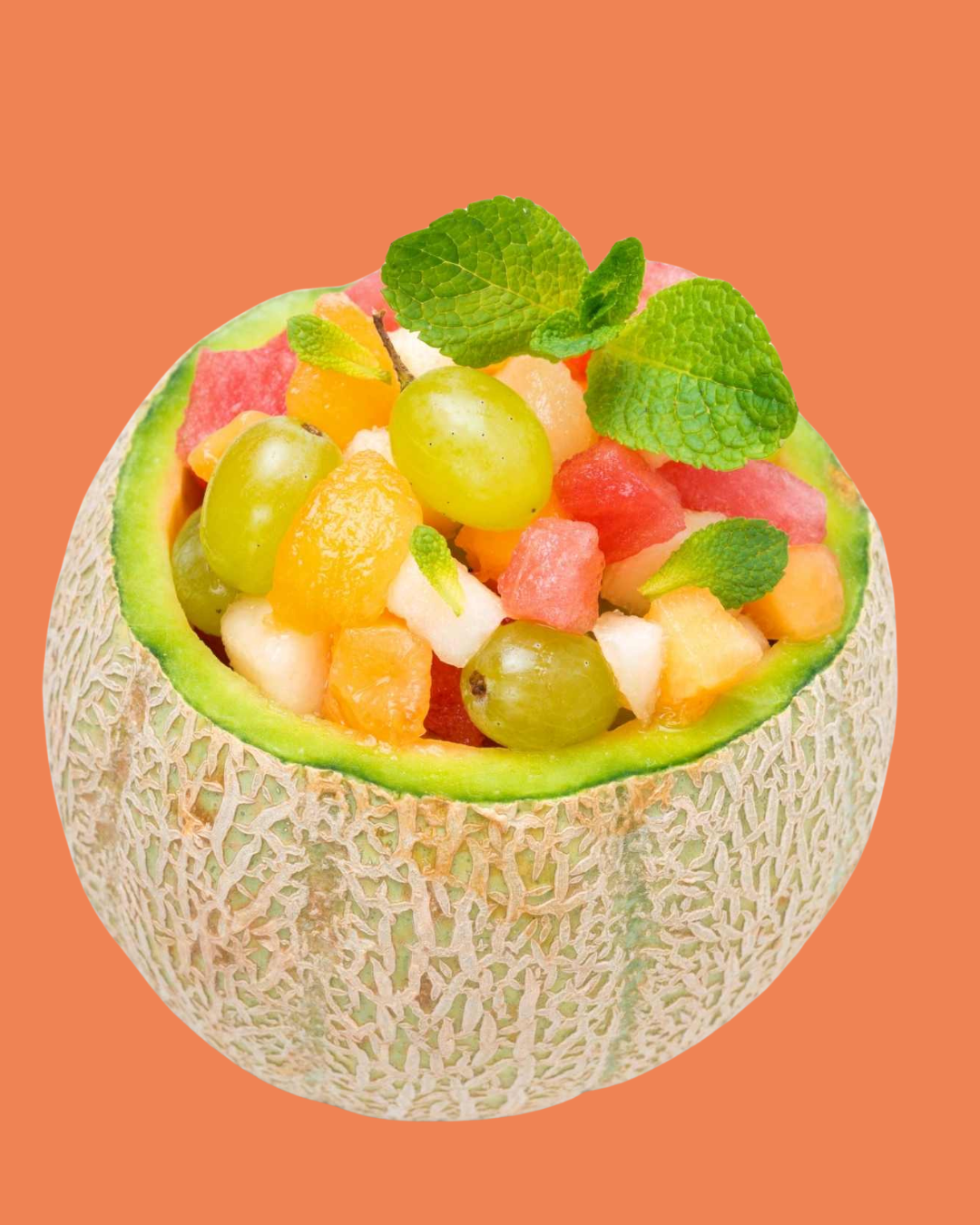 Ensalada de Frutas en Cantaloupe