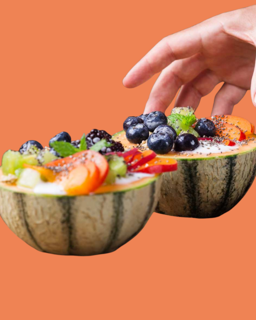 Ensalada Veraniega en Bowl de Cantaloupe