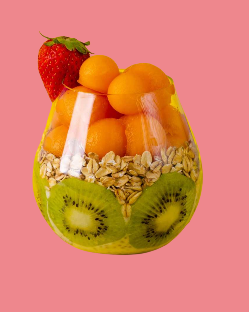 Pudín de Chía con Melón y Kiwi