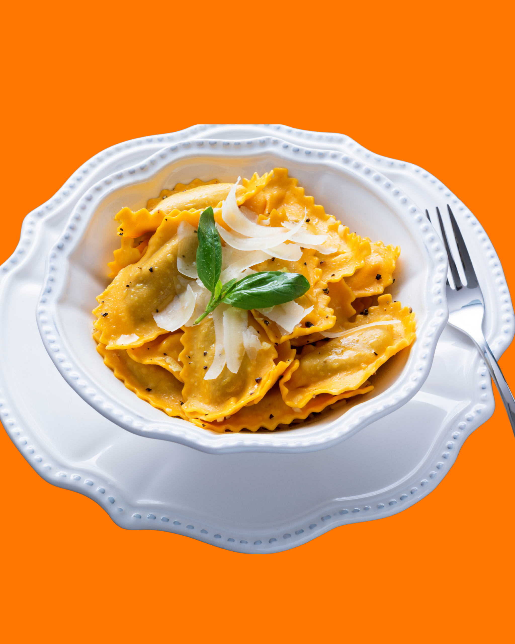 Ravioli Relleno de Calabaza