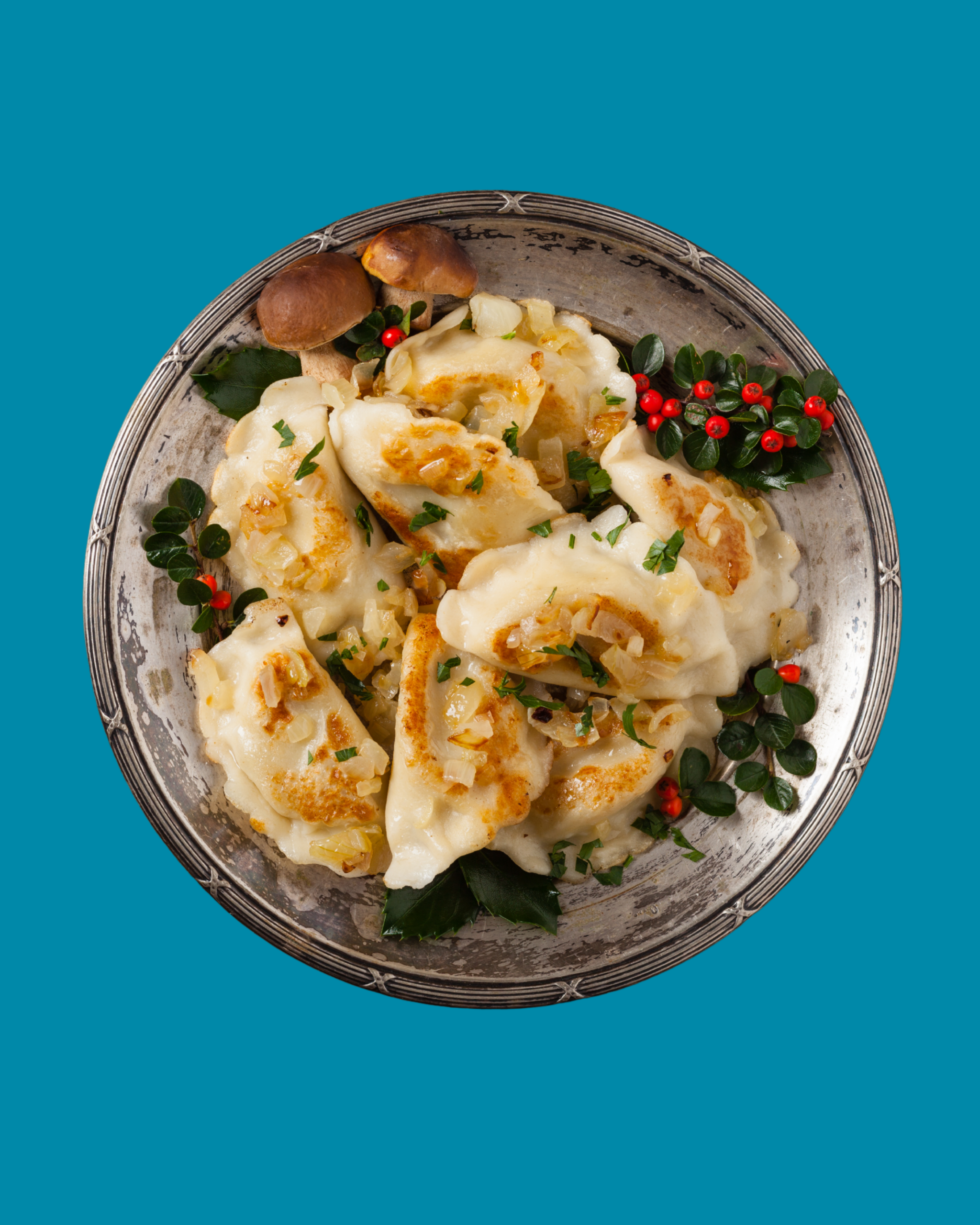 Dumplings de Champiñones y Col Picuda