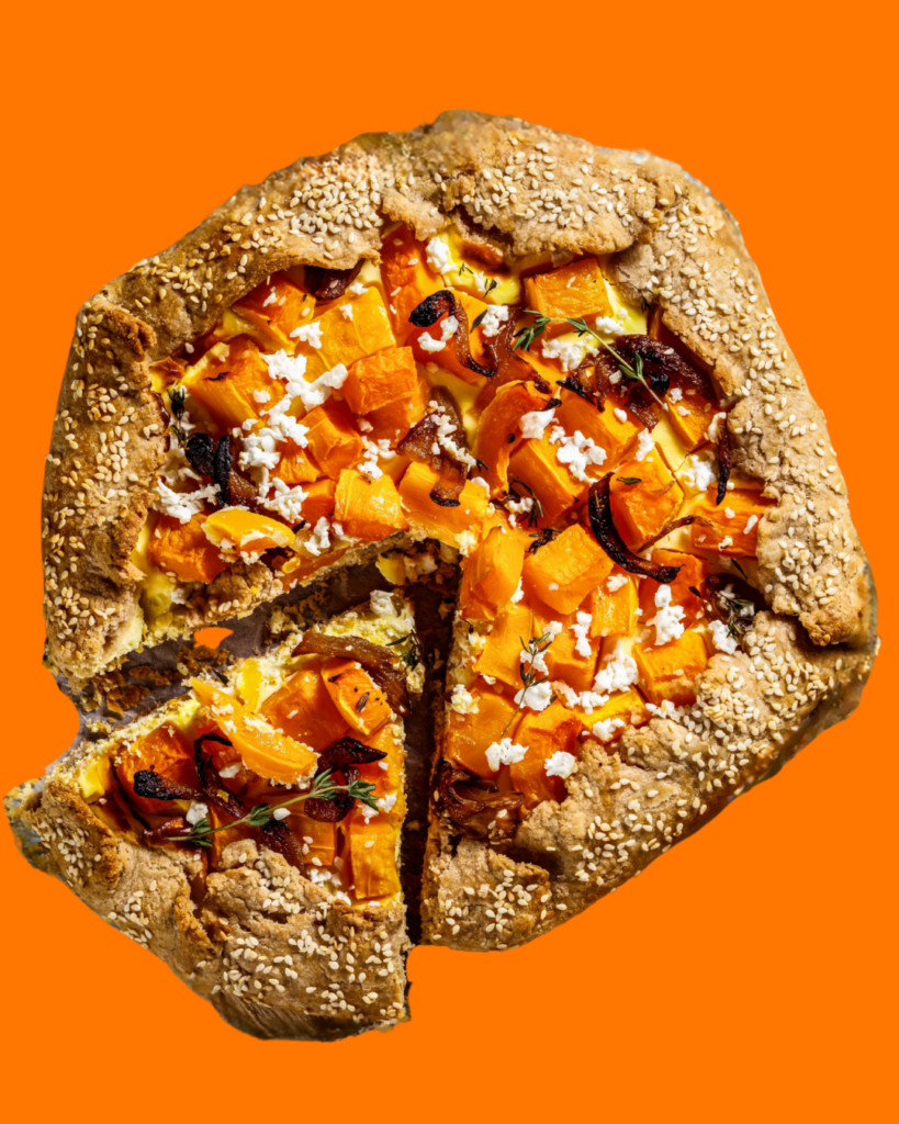 Galette de Calabaza con Queso de Cabra