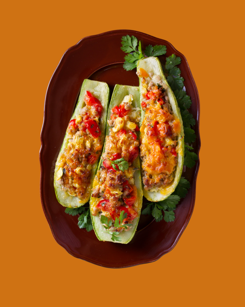 Calabacín Relleno al Horno
