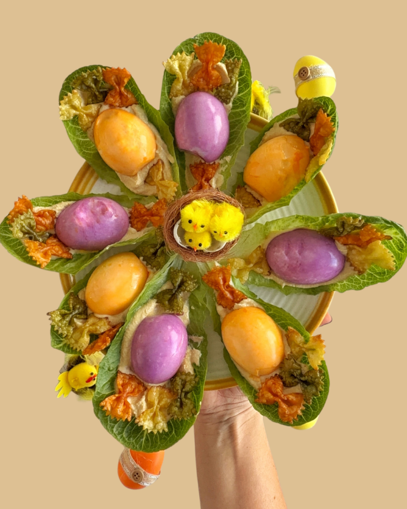 Nidos de Pascua Salados con Huevos de Colores