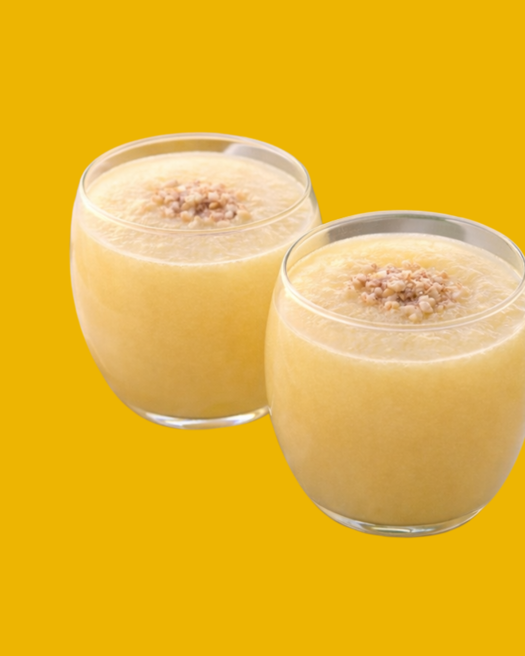 Crema Fría de Melón Amarillo con Crujiente de Frutos Secos
