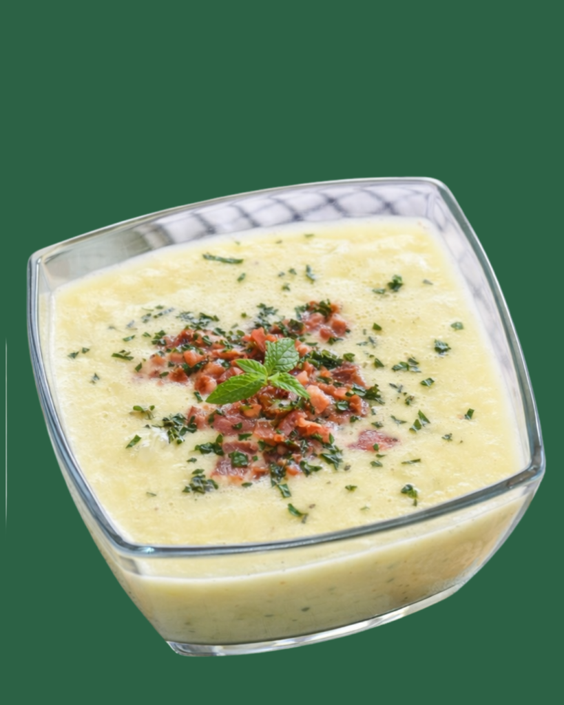 Crema de Melón Piel de Sapo con Jamón