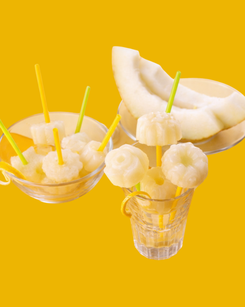 Polos y Granizado de Melón Refrescante